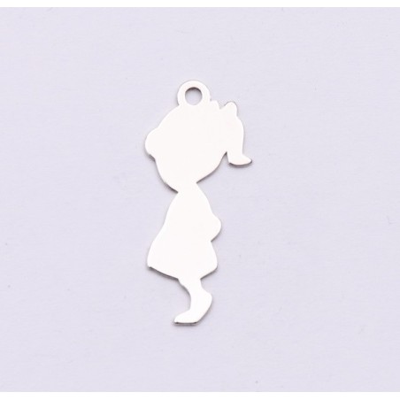 E0952-N-Charm fetita decupata 20x9mm 0.5mm 1 buc