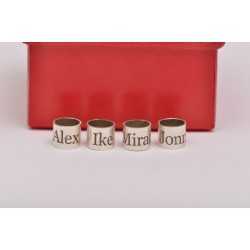 E0284-N-Tub distantier din Argint cu gravura 925 -1 buc