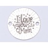 E0420 GS Link din argint I love you mom 16.5mm 0.33mm