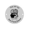 E0514 GS Link din argint 925 You are my best friend forever 16.5mm 0.33mm 1 buc