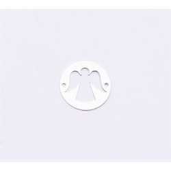 E0903-N-Link din argint cu ingeras decupat 16.5mm 0.33mm