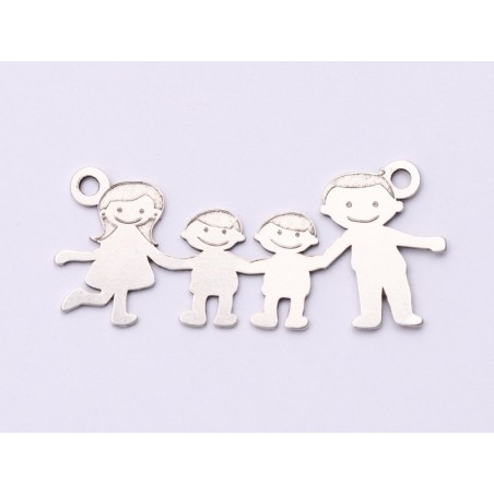 E0607-G-Link familie (parinti si doi baieti) -28x13x0.6 mm-1 buc