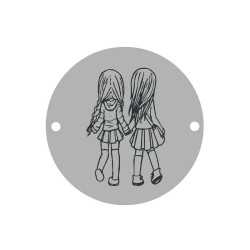 E0079 GS Link din argint sisters 16.5mm 0.33mm E0079 GS Link din argint sisters 16.5mm 0.33mm