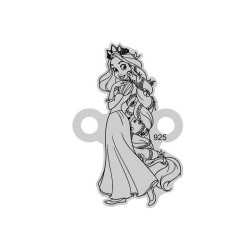 E0042-G-Link Rapunzel din argint 16x11mm 0.33mm