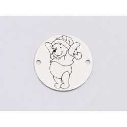E1320-GS-Link banut argint 925 Winnie de Pooh 16.5mm - 1 buc E1320-GS-Link banut argint 925 Winnie de Pooh 16.5mm - 1 buc