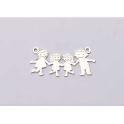 E0606-G-Link familie (parinti si doua fetite) -28x13x0.6 mm-1 buc E0606-G-Link familie (parinti si doua fetite) -28x13x0.6 mm-1 buc
