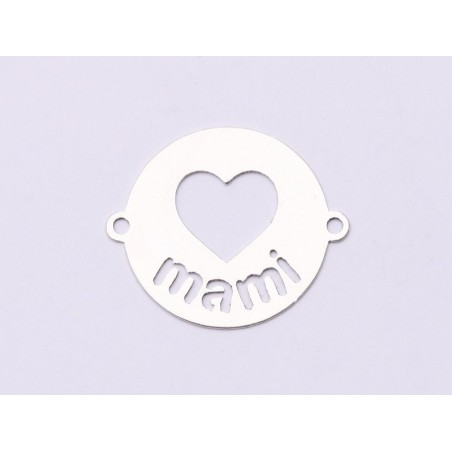 E0883-N-Link Argint 925 Mami&Inimioara 19x16.5 mm, 0.3mm