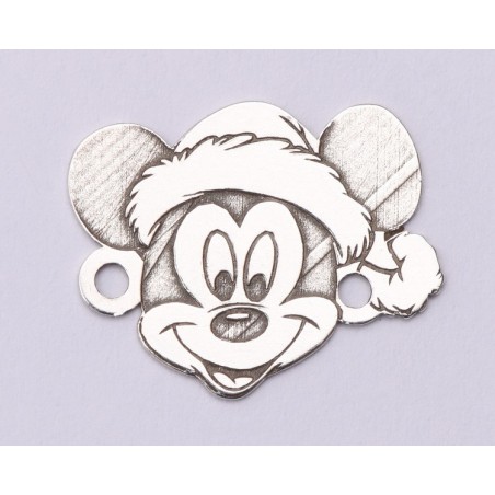 E1093-G-Link Argint 925 Mickey Christmas 2- 1 buc