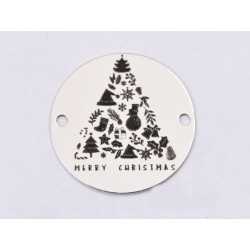 E1386-GS-Link din argint 925 Merry Christmas 16.5mm - 1 buc E1386-GS-Link din argint 925 Merry Christmas 16.5mm - 1 buc