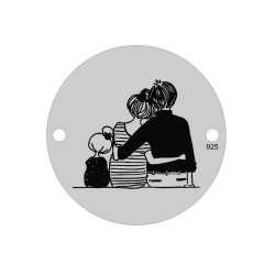 E0526 GS Link din argint 925 mama tata si fetita 16.5mm 0.33mm 1 buc E0526 GS Link din argint 925 mama tata si fetita 16.5mm 0.33mm 1 buc