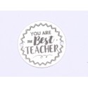 E0406 GS Link din argint You are the best teacher 16.5mm 0.33mm