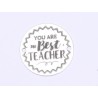 E0406 GS Link din argint You are the best teacher 16.5mm 0.33mm