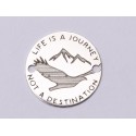 E0778-GS-Link argint 925 Life is a journey - 1 buc