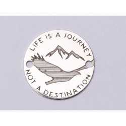 E0778-GS-Link argint 925 Life is a journey - 1 buc E0778-GS-Link argint 925 Life is a journey - 1 buc