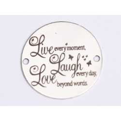 E0401 GS Link din argint Live every moment 16.5mm 0.33mm E0401 GS Link din argint Live every moment 16.5mm 0.33mm