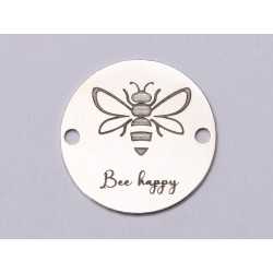 E0786-GS-Link argint 925 Bee Happy - 1 buc E0786-GS-Link argint 925 Bee Happy - 1 buc