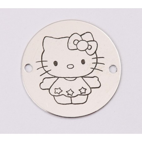 E1254-GS-Banut din argint 925 Hello Kitty 16.5mm 0,33mm-1 buc