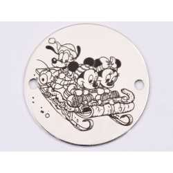 E1381-GS-Link din argint 925 Minnie, Mickey si Pluto 16.5mm - 1 buc E1381-GS-Link din argint 925 Minnie, Mickey si Pluto 16.5mm - 1 buc