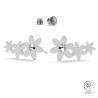 G1970-N-Cercei argint 925 Floricele cu loc pentru cristal Swarovski 2058 SS7-Pereche