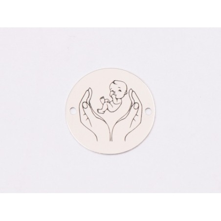 E1273-GS-Link argint 925 Holding baby 16.5mm 1 buc