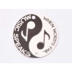 E1309 GS Link rotund argint 925 Music Speaks 16.5mm 1 buc