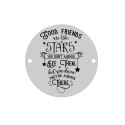 E0452 GS Link din argint Friends are like stars 16.5mm 0.33mm