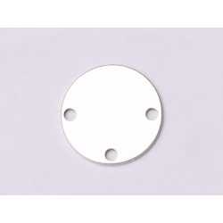 E1101-N-Banut argint 925 cu 3 gauri 10mm 0.5mm grosime- 1buc