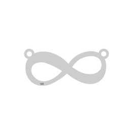 E0096-N-Link infinit din argint 16.5 x 7mm 0.4mm