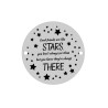 E0453 GS Link din argint Friends are like stars Ver.2 16.5mm 0.33mm