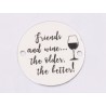 E1351-GS-Link argint 925 "Friends and wine..." 16.5mm - 1 buc