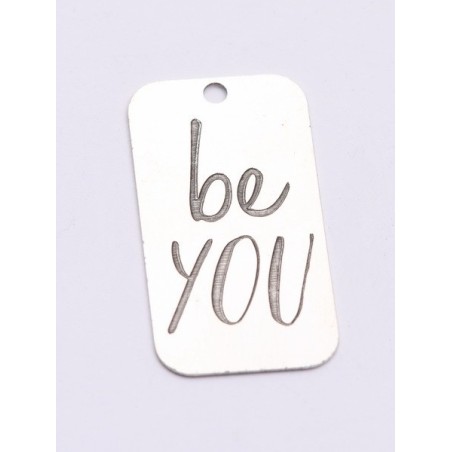 E0737-G-Tag argint 925 28*15mm Be you 1 buc