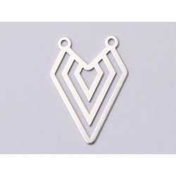 E0816-N-Pandant argint 925 Figura Geometrica 17x12.5mm, 0.33mm