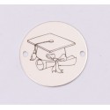 E1214-GS-Link din argint Graduation 16.5mm 0.33mm