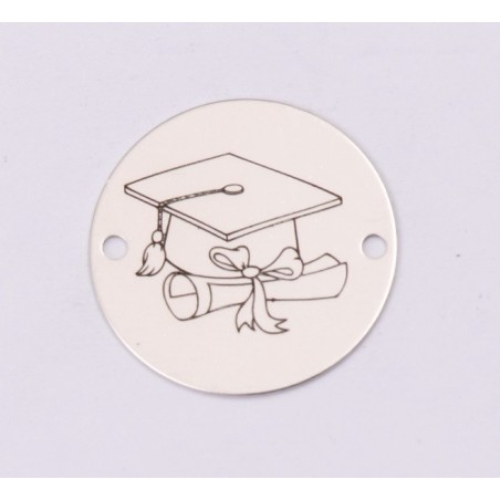 E1214-GS-Link din argint Graduation 16.5mm 0.33mm