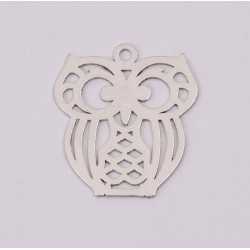 E1157-N-Pandant din argint bufnita 16x14mm 0.4mm-1 buc