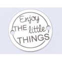 E0417 GS Link din argint Enjoy the little things 16.5mm 0.33mm