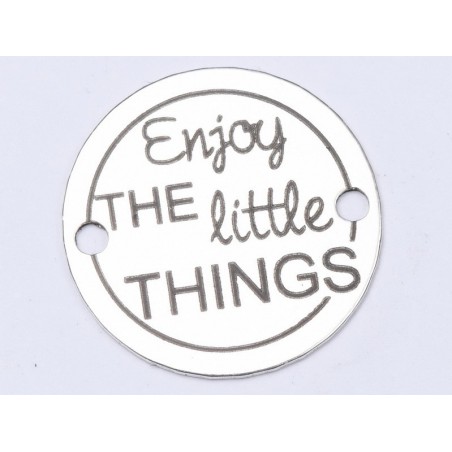 E0417 GS Link din argint Enjoy the little things 16.5mm 0.33mm