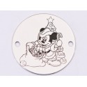 E1382-GS-Link din argint 925 Santa Mickey 16.5mm - 1 buc