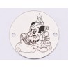 E1382-GS-Link din argint 925 Santa Mickey 16.5mm - 1 buc