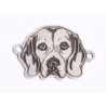 E0431-G-Decupaj Beagle din argint 925 15x15x0.5mm - 1 bucata