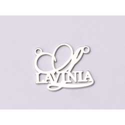 Nume din argint decupate in 3-4 zile cu FONT STILIZAT VERSIUNEA 22