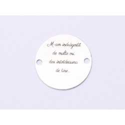 E1023-GS-Link argint 925 M-am indragostit 16.5mm 0.33mm 1buc