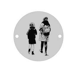 E0468 GS Link din argint cu 2 surori 16.5mm 0.33mm E0468 GS Link din argint cu 2 surori 16.5mm 0.33mm