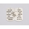 E1262-G-Set familie "Daddy's girl, Mama's world" 40x35mm, 0.5 mm-1 buc