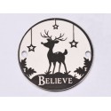 E1383-GS-Link din argint 925 "Believe" 16.5mm - 1 buc