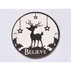 E1383-GS-Link din argint 925 "Believe" 16.5mm - 1 buc E1383-GS-Link din argint 925 "Believe" 16.5mm - 1 buc
