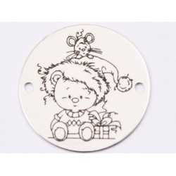 E1326-GS-Link banut argint 925 Teddy bear 16.5mm - 1 buc E1326-GS-Link banut argint 925 Teddy bear 16.5mm - 1 buc