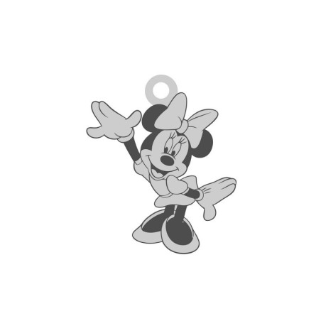 E0180-G-Decupaj Minnie Mouse-charm 0.4mm, 16x14mm