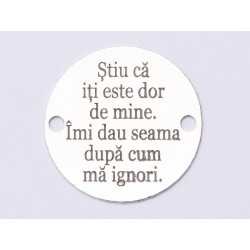 E0797-GS-Link argint 925 Simtul ironiei - 1 buc