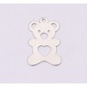 E1205-N-Charm din argint ursulet 15x10mm 0.5mm - 1 buc